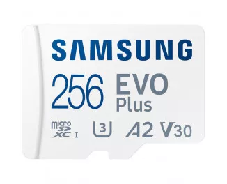 Карта пам'яті microSD 256 Gb Samsung EVO Plus Class 10 UHS-I U3 + SD адаптер (MB-MC256SA)