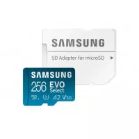 Карта памяти microSD 256 Gb Samsung EVO Select UHS-I U3 V30 A2 + SD адаптер (MB-ME256KA)