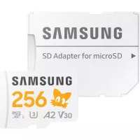 Карта памяти microSD 256Gb Samsung PRO Plus Sonic class 10 UHS-I U3 V30 + SD адаптер (MB-MD256SA/LC1)