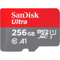Карта памяти microSD 256Gb SanDisk Ultra A1 class 10 + SD адаптер (SDSQUAC-256G-GN6MN)