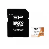 Карта памяти microSD 256Gb Silicon Power Superior Color + SD адаптер (SP256GBSTXDU3V20AB)