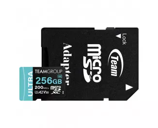 Карта пам'яті microSD 256Gb Team Ultra UHS-I/U3 Class 10 + SD адаптер (TULMSDX256GIA2V3022503) Карта пам'яті microSD 256Gb Team Ultra UHS-I/U3 Class 10 + SD адаптер (TULMSDX256GIA2V3022503)