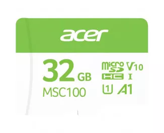 Карта памяти microSD 32Gb Acer MSC100 /U1/ V10/A1 (BL.9BWWA.335)