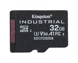 Карта пам'яті microSD 32Gb Kingston Industrial UHS-I/U3 Class 10 (SDCIT2/32GBSP) Карта пам'яті microSD 32Gb Kingston Industrial UHS-I/U3 Class 10 (SDCIT2/32GBSP)