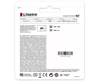 Карта пам'яті microSD 512Gb Kingston Canvas Select Plus class 10 UHS-I U3 V30 A1 (SDCS2/512GBSP)