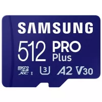 Карта памяти microSD 512GB Samsung Pro Plus 10 UHS-I V30 U3 A2 + SD-adapter (MB-MD512SA/EU)