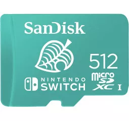 Карта памяти microSD 512Gb SanDisk for Nintendo Switch (SDSQXAO-512G-GNCZN)