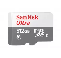 Карта памяти microSD 512Gb SanDisk Ultra Class 10 UHS-I (SDSQUNR-512G-GN3MN)