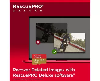 Карта памяти microSD 64Gb SanDisk Extreme + SD адаптер (SDSQXAH-064G-GN6MA)