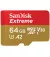 Карта памяти microSD 64Gb SanDisk Extreme UHS-I U3 V30 A2 (SDSQXAH-064G-GN6MN)