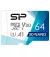 Карта памяти microSD 64Gb Silicon Power Superior Color + SD адаптер (SP064GBSTXDU3V20AB)