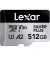 Карта памяти mocroSD 512Gb Lexar Professional Silver Plus UHS-I U3 V30 A2 Class 10 (LMSSIPL512G-BNANG)
