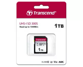 Карта памяти SD 1 TB Transcend UHS-I U3 300S (TS1TSDC300S)