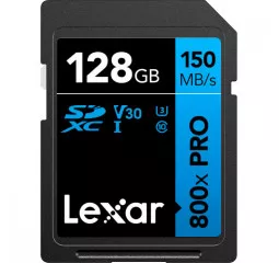 Карта памяти SD 128Gb Lexar High Performance 800x Pro UHS-I U3 V30 Class 10 (LSD0800P128G-BNNNG)