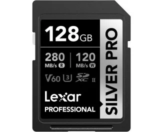 Карта памяти SD 128Gb Lexar Professional Silver Pro UHS-II (LSDSIPR128G-BNNAA)