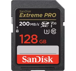 Карта памяти SD 128Gb SanDisk Extreme PRO class 10 UHS-I U3 V30 (SDSDXXD-128G-GN4IN)