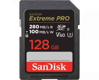Карта памяти SD 128Gb SanDisk Extreme Pro V60 UHS-II (SDSDXEP-128G-GN4IN)