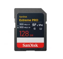 Карта памяти SD 128Gb SanDisk Extreme Pro V90 C10 UHS-II U3 (SDSDXDM-128G-GN4IN)