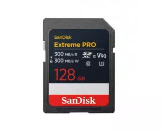Карта памяти SD 128Gb SanDisk Extreme Pro V90 C10 UHS-II U3 (SDSDXDM-128G-GN4IN)
