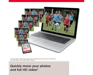 Карта памяти SD 128Gb SanDisk Ultra UHS-I U1 (SDSDUNB-128G-GN6IN)