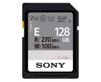 Карта памяти SD 128Gb Sony Entry C10 UHS-II U3 V60 (SFE128A.ET4)