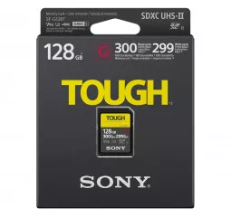 Карта памяти SD 128Gb Sony Tough class10 UHS-II U3 V90 (SF-G128)