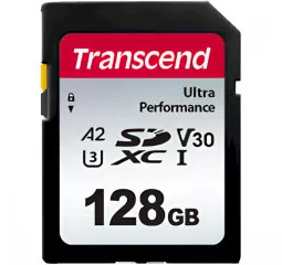 Карта памяти SD 128Gb Transcend 340S class 10 UHS-I U3 4K (TS128GSDC340S)