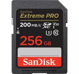 Карта памяти SD 256Gb SanDisk Extreme PRO class 10 UHS-I U3 V30 (SDSDXXD-256G-GN4IN)