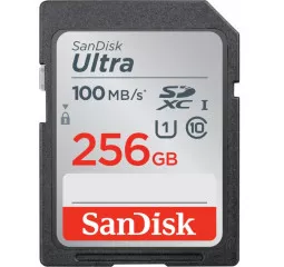 Карта памяти SD 256Gb SanDisk Ultra class 10 (SDSDUNR-256G-GN3IN)