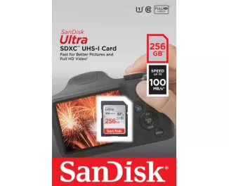 Карта памяти SD 256Gb SanDisk Ultra class 10 (SDSDUNR-256G-GN3IN)