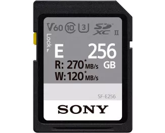 Карта памяти SD 256Gb Sony Entry C10 UHS-II U3 V60 (SFE256.ET4)