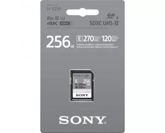 Карта пам'яті SD 256Gb Sony Entry C10 UHS-II U3 V60 (SFE256.ET4)