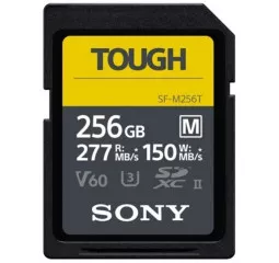 Карта памяти SD 256Gb Sony Tough class10 UHS-II U3 V60 (SFM256T.SYM)