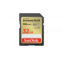 Карта памяти SD 32Gb SanDisk Extreme Plus (SDSDXWT-032G-GNCIN)
