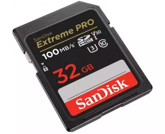 Карта памяти SD 32Gb SanDisk Extreme PRO UHS-I U3 V30 (SDSDXXO-032G-GN4IN)