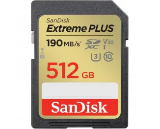 Карта памяти SD 512Gb SanDisk Extreme Plus (SDSDXWV-512G-GNCIN)