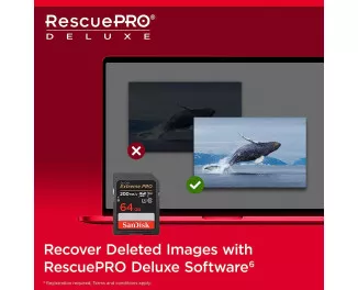 Карта пам'яті SD 64Gb SanDisk Extreme PRO class 10 UHS-I U3 V30 (SDSDXXU-064G-GN4IN)
