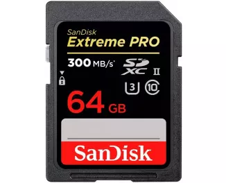 Карта пам'яті SD 64Gb SanDisk Extreme PRO Class 10 UHS-II U3 V60 (SDSDXEP-064G-GN4IN)
