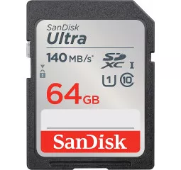 Карта памяти SD 64Gb SanDisk Ultra UHS-I U1 (SDSDUNB-064G-GN6IN)