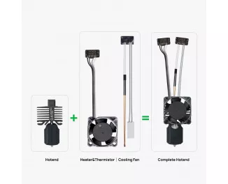 Хотэнд (hotend) Bambu Lab Bambu Complete Hotend 0.8mm Hardened Steel для P1 (FAH003-P)