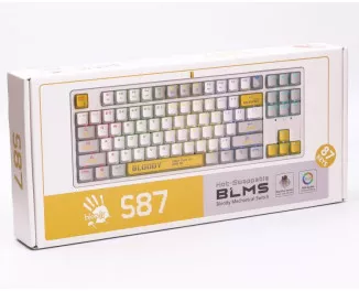 Клавиатура A4Tech Bloody S87 RGB BLMS TKL USB Energy White (4711421993708)