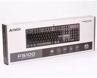 Клавиатура A4Tech FS100 RGB FS Switch USB Stone Black (4711422003925)