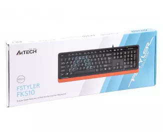 Клавіатура A4Tech Fstyler FKS10 Orange USB