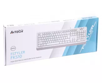 Клавиатура A4Tech Fstyler FKS10 White USB