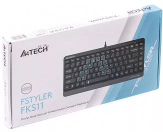 Клавиатура A4Tech Fstyler FKS11 Grey USB