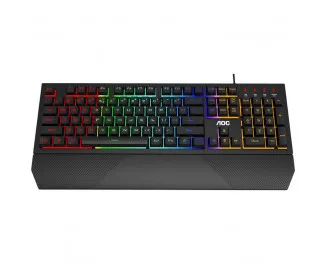 Клавиатура AOC GK200 Rainbow LED USB Black (GK200D32R)