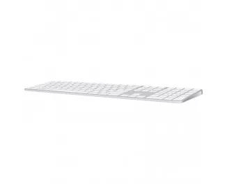 Клавіатура Apple Magic Keyboard with Touch ID and Numeric Keypad with Apple silicon (USB–C) - Ukrainian - White Keys (MXK73UA/A)