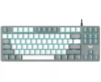 Клавиатура Aula F3287 Keycap KRGD Blue USB UA Grey/White (6948391240954)