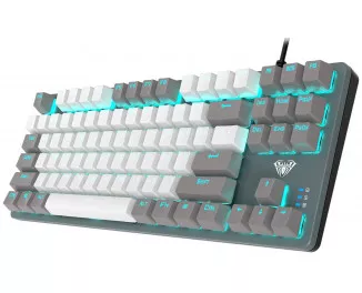 Клавиатура Aula F3287 Keycap KRGD Blue USB UA Grey/White (6948391240954)