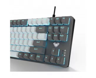 Клавиатура Aula F3287 Keycap KRGD Blue USB UA Grey/White (6948391240954)